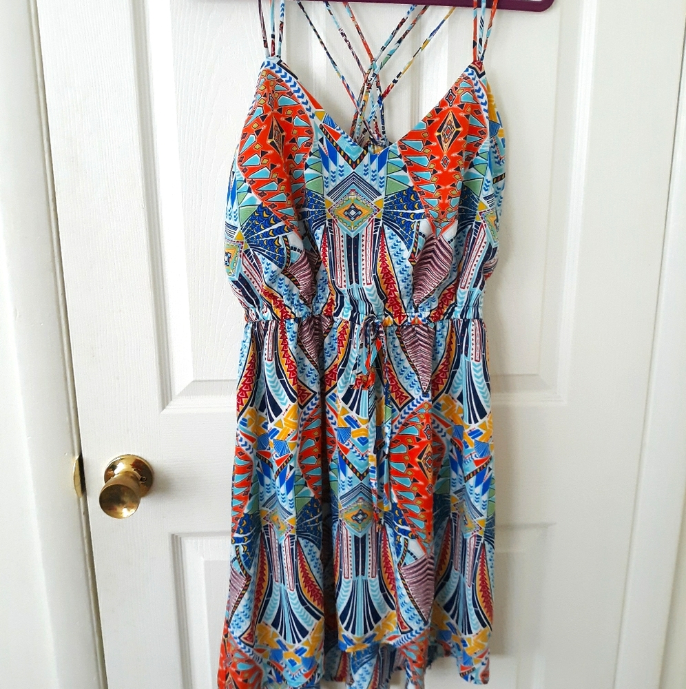 Strappy  high low dress